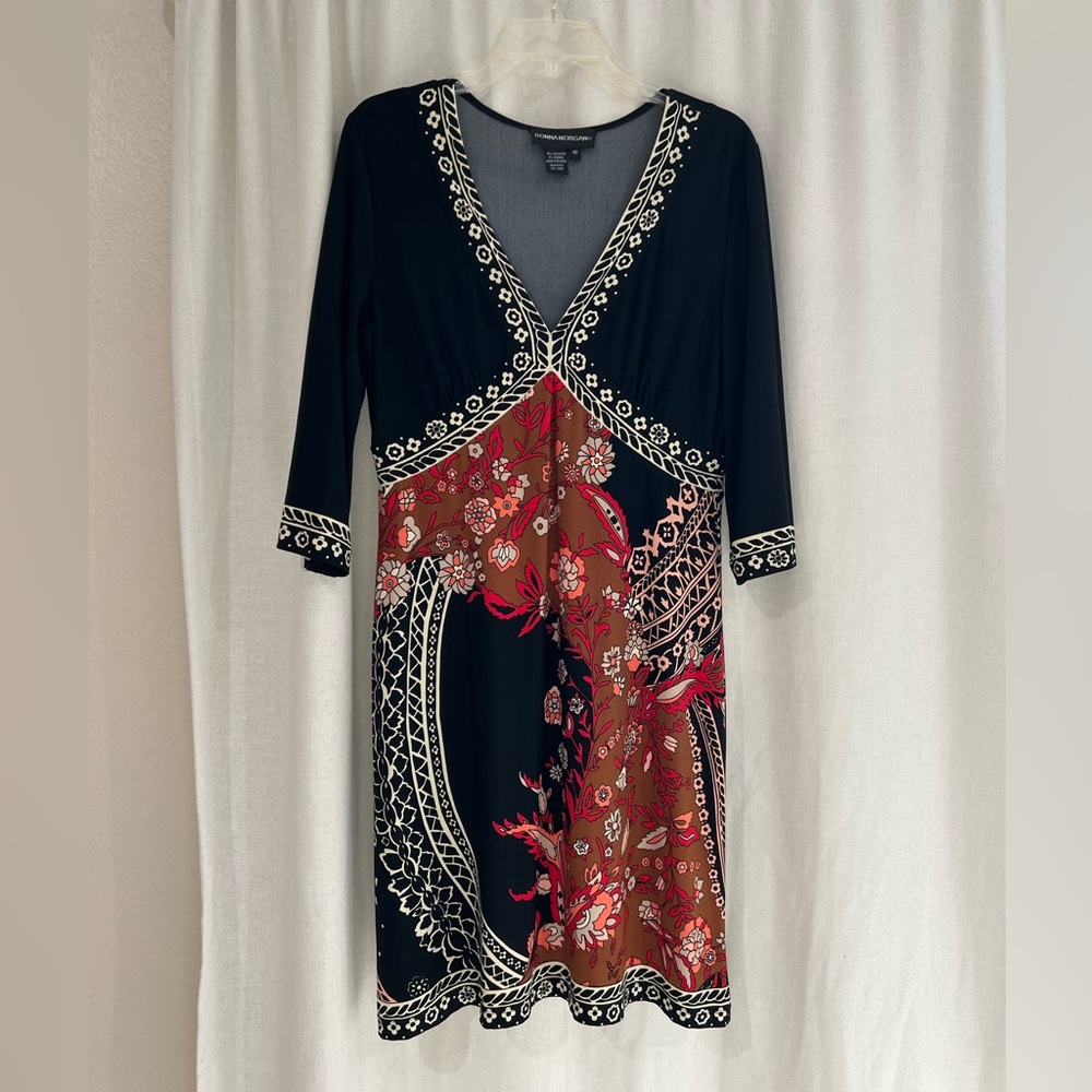 Black Floral Dress Size 10